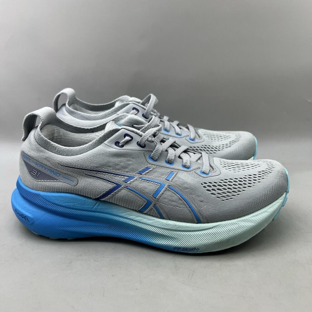 ASICS GEL-Kayano 31 Running Shoes Women Size 8 Gray Blue Mesh Comfort Sneakers